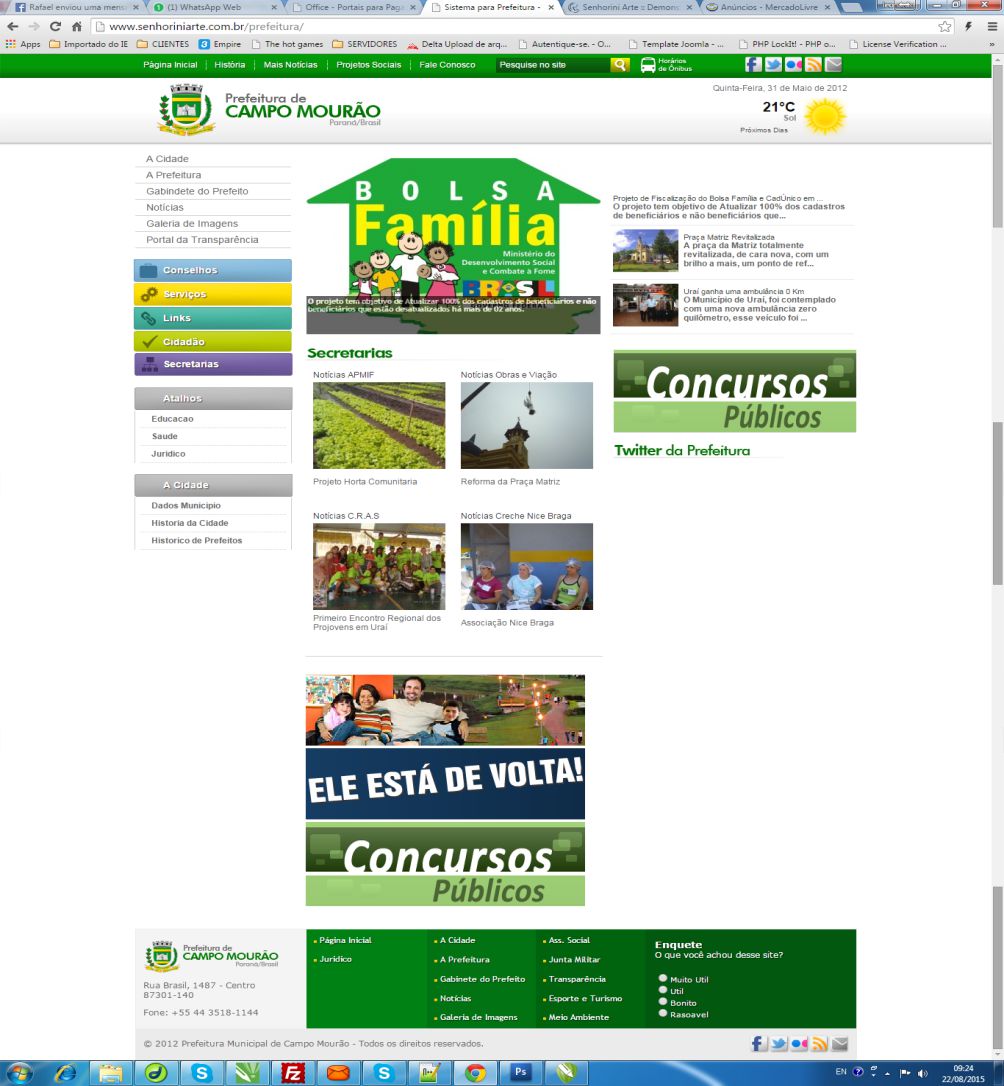 Script Php Portal Prefeitura